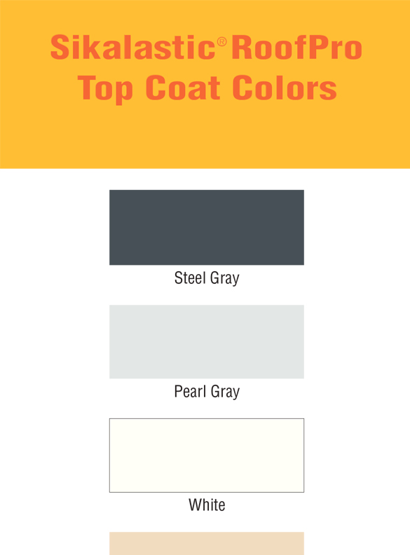 Sikalastic RoofPro Top Coat Color Card - thumb