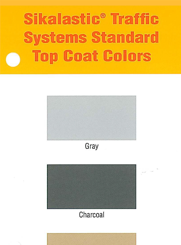 Sikalastic Traffic Systems Top Coat Color Card - thumb