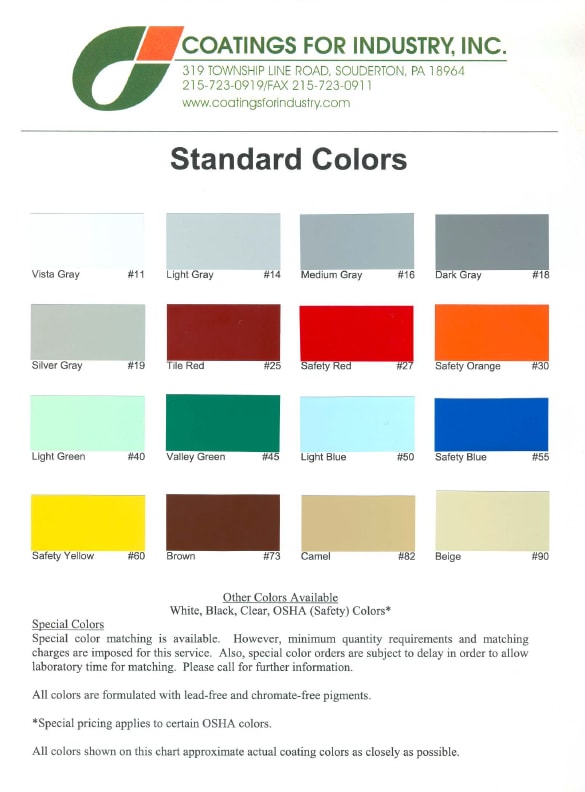 Color Charts - FullDip® & FullColors®