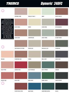 Color Charts – TB Philly, Inc Philadelphia’s Premier Waterproofing ...